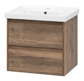 Подвесная тумба под раковину Brevita Dallas DAL-01060-074П 60см дуб Галифакс олово